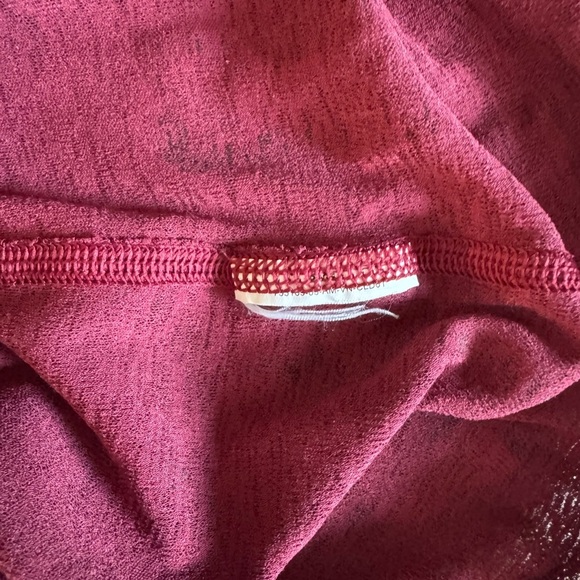 Puma Racerback Tank Top Tunic Length Athletic Training Shirt Maroon Size Small - Picture 5 of 5